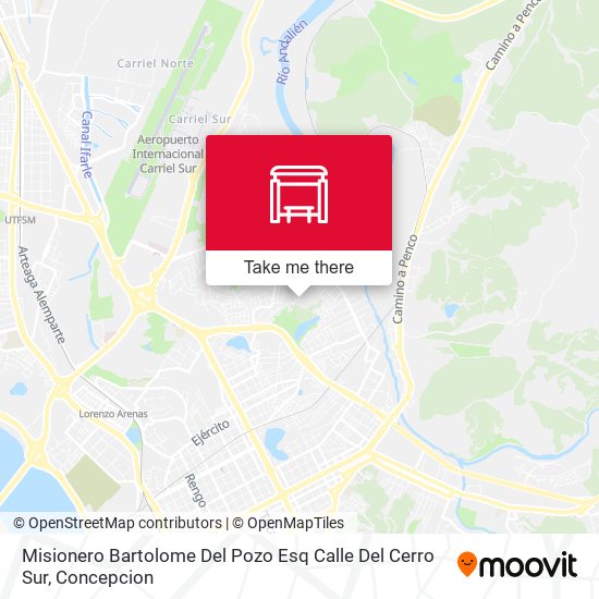Misionero Bartolome Del Pozo Esq Calle Del Cerro  Sur map