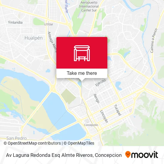 Mapa de Av Laguna Redonda Esq Almte Riveros