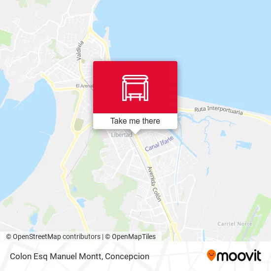 Mapa de Colon Esq Manuel Montt
