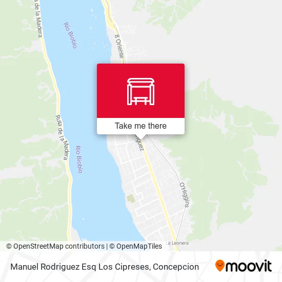 Mapa de Manuel Rodriguez Esq Los Cipreses