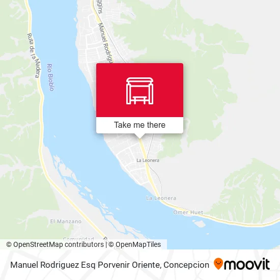 Mapa de Manuel Rodriguez Esq Porvenir  Oriente