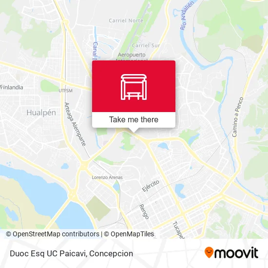 Duoc Esq UC  Paicavi map