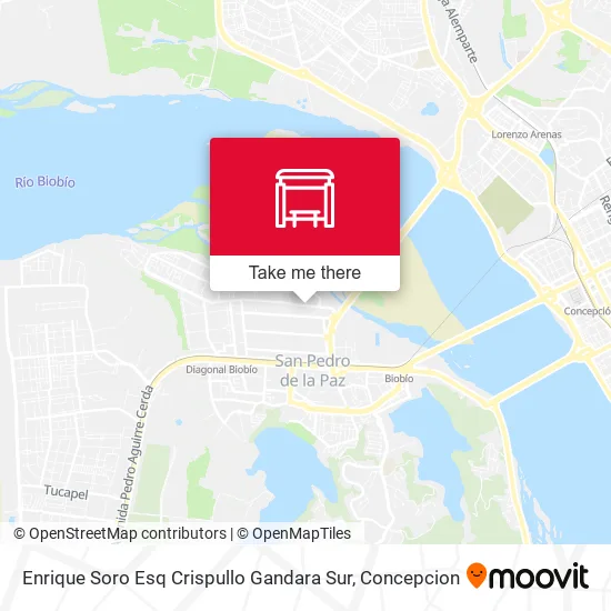 Mapa de Enrique Soro Esq Crispullo Gandara  Sur