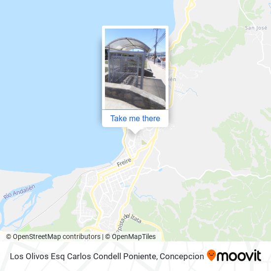 Mapa de Los Olivos Esq Carlos Condell  Poniente