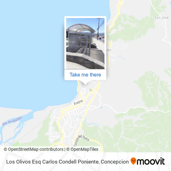 Mapa de Los Olivos Esq Carlos Condell  Poniente