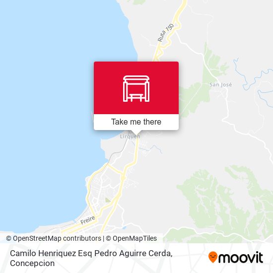 Camilo Henriquez Esq Pedro Aguirre Cerda map