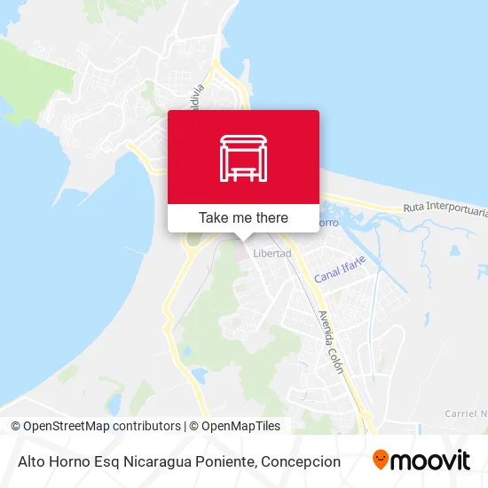 Alto Horno Esq Nicaragua  Poniente map
