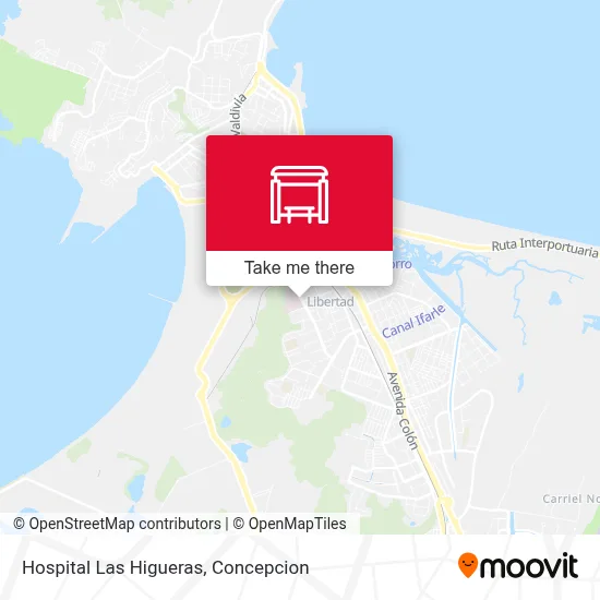 Hospital Las Higueras map