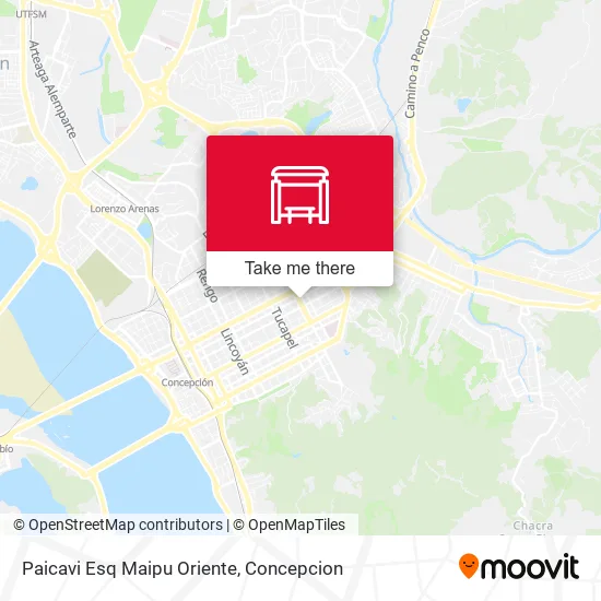 Mapa de Paicavi Esq Maipu  Oriente
