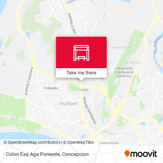 Mapa de Colon Esq Aga  Poniente