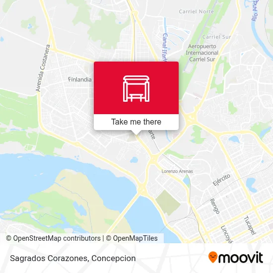 Sagrados Corazones map