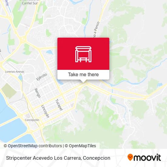 Mapa de Stripcenter Acevedo  Los Carrera