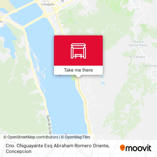 Mapa de Cno. Chiguayante Esq Abraham Romero  Oriente