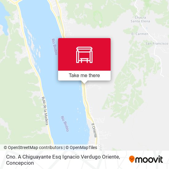 Cno. A Chiguayante Esq Ignacio Verdugo  Oriente map