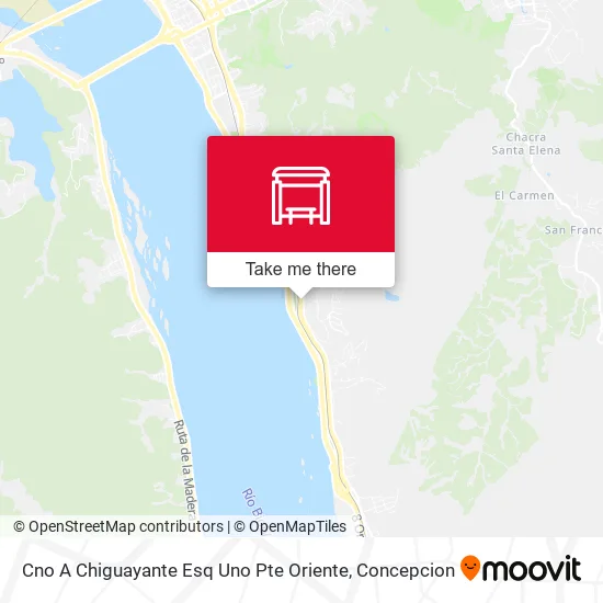 Mapa de Cno A Chiguayante Esq Uno Pte  Oriente