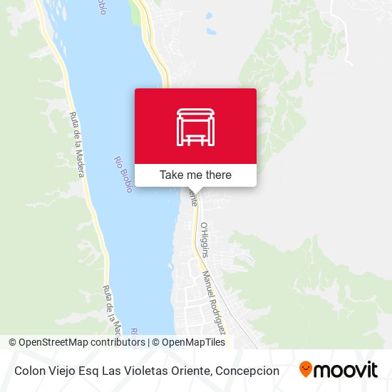 Colon Viejo Esq Las Violetas  Oriente map