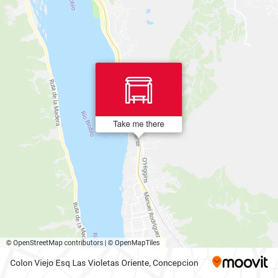 Mapa de Colon Viejo Esq Las Violetas  Oriente