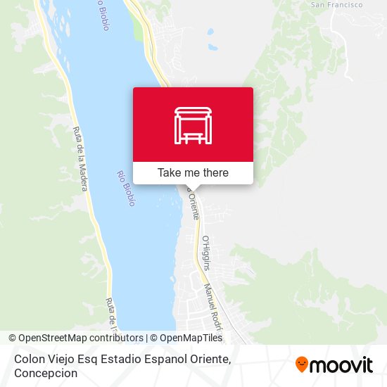 Mapa de Colon Viejo Esq Estadio Espanol  Oriente