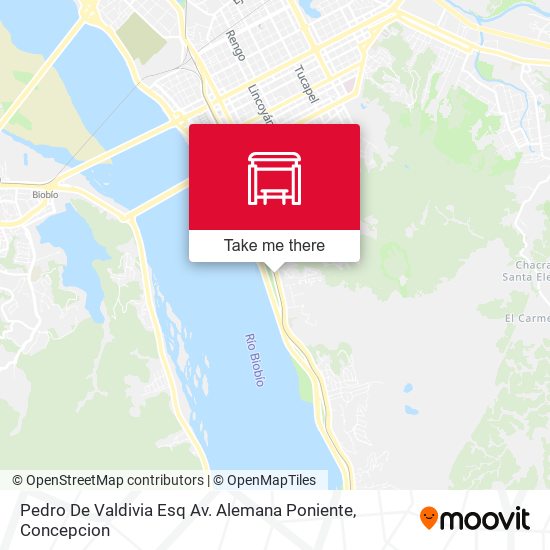 Mapa de Pedro De Valdivia Esq Av. Alemana  Poniente