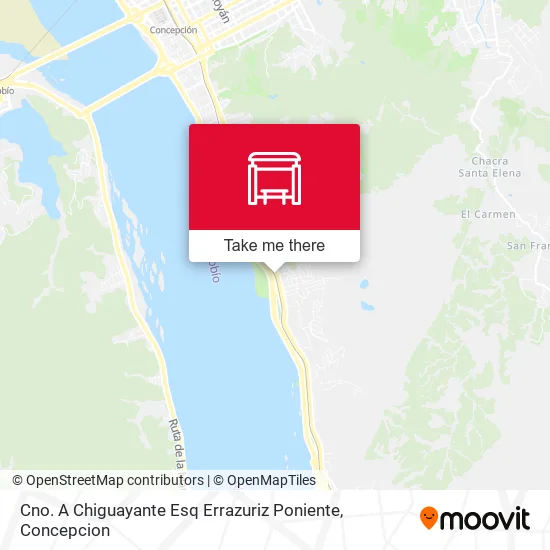 Mapa de Cno. A Chiguayante Esq Errazuriz  Poniente
