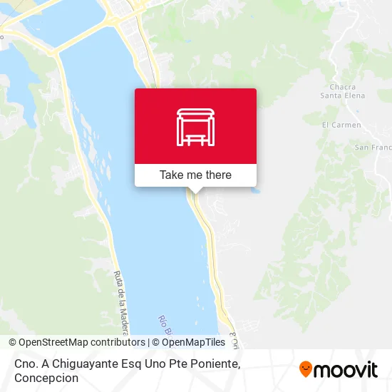 Mapa de Cno. A Chiguayante Esq Uno Pte  Poniente