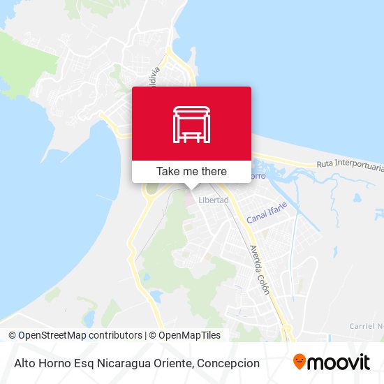 Mapa de Alto Horno Esq Nicaragua  Oriente
