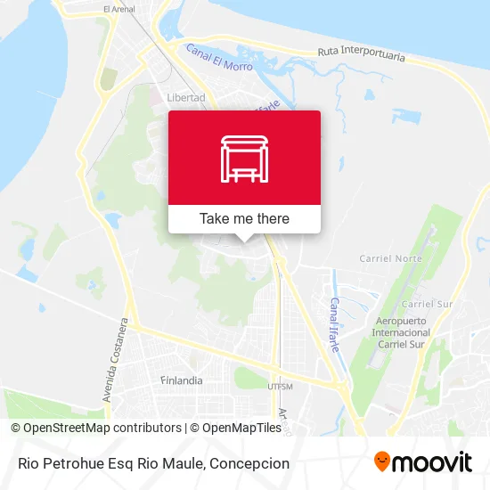 Mapa de Rio Petrohue Esq Rio Maule