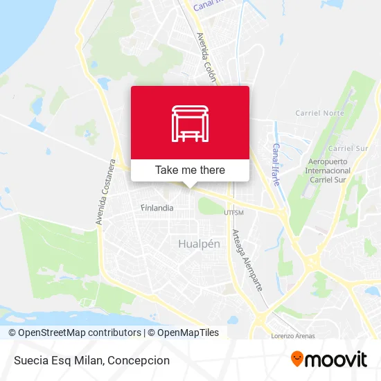 Suecia Esq Milan map