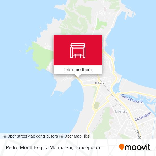 Mapa de Pedro Montt Esq La Marina  Sur