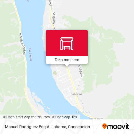 Mapa de Manuel Rodriguez Esq A. Labarca