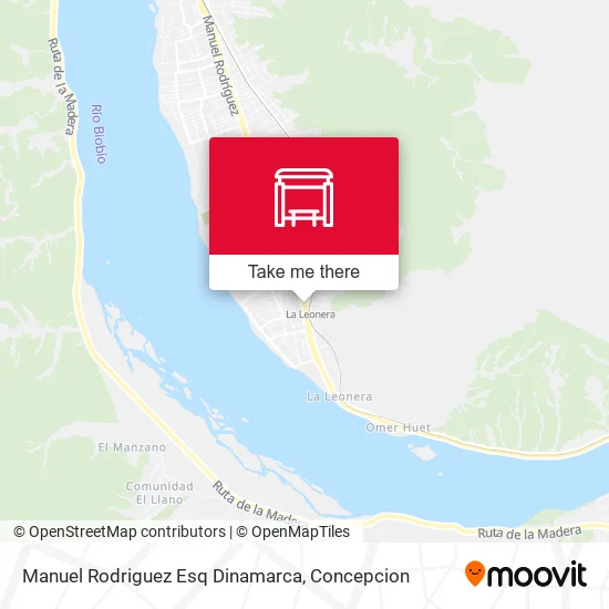 Mapa de Manuel Rodriguez Esq Dinamarca