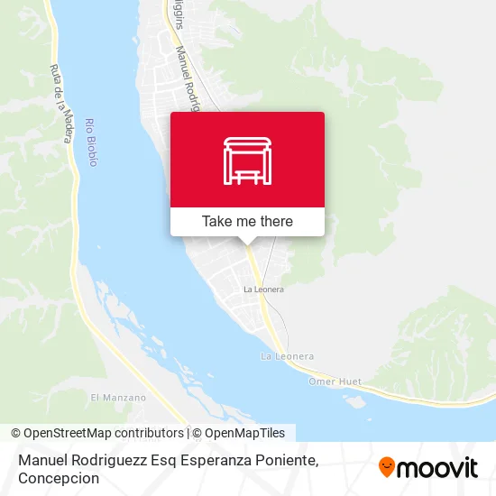 Mapa de Manuel Rodriguezz Esq Esperanza  Poniente
