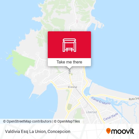 Valdivia Esq La Union map