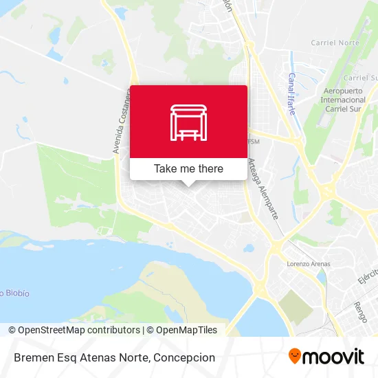 Mapa de Bremen Esq Atenas  Norte
