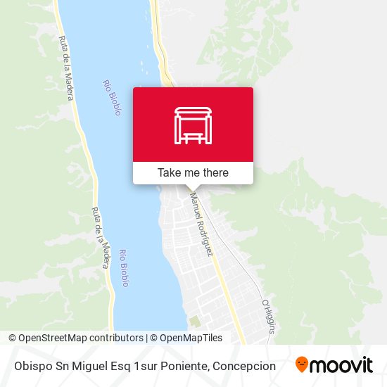 Mapa de Obispo Sn Miguel Esq 1sur  Poniente