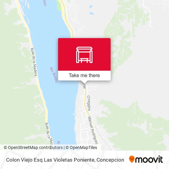 Mapa de Colon Viejo Esq Las Violetas  Poniente