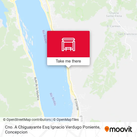 Mapa de Cno. A Chiguayante Esq Ignacio Verdugo  Poniente