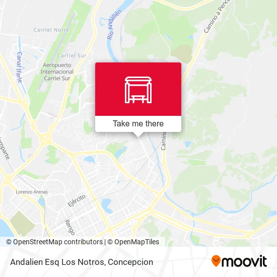 Mapa de Andalien Esq Los Notros