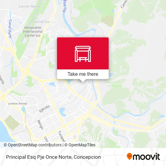 Mapa de Principal Esq Pje Once  Norte