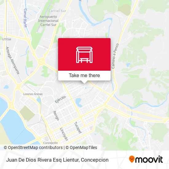 Mapa de Juan De Dios Rivera Esq Lientur