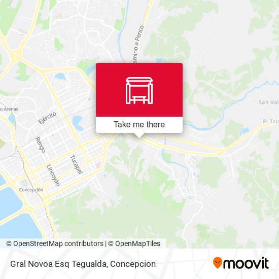 Mapa de Gral Novoa Esq Tegualda