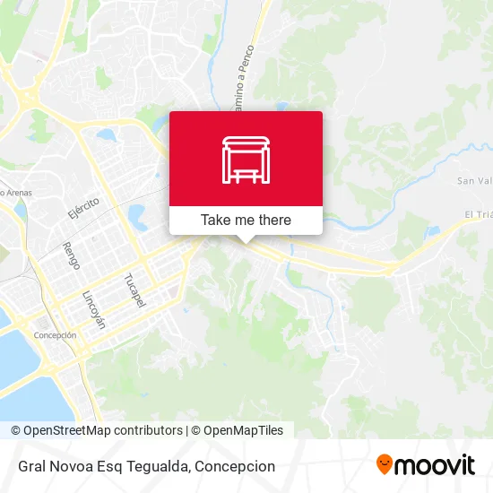 Mapa de Gral Novoa Esq Tegualda