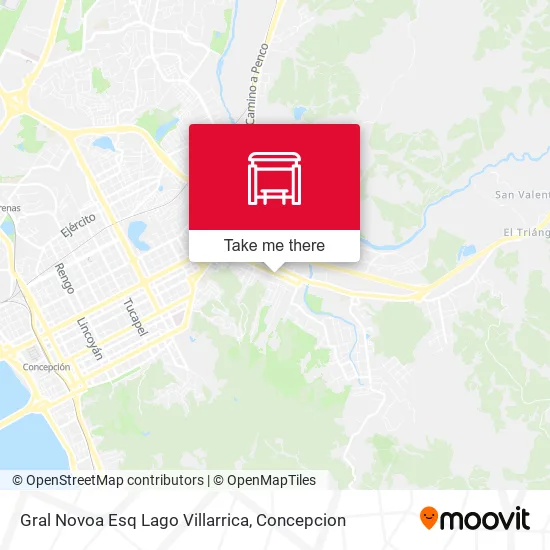 Mapa de Gral Novoa Esq Lago Villarrica