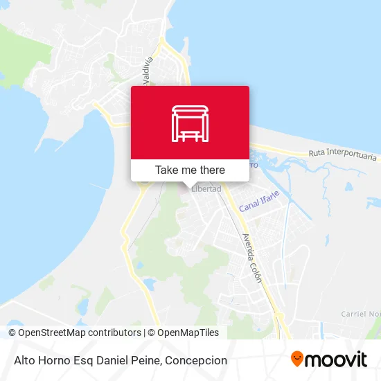 Mapa de Alto Horno Esq Daniel Peine