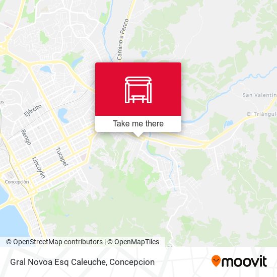 Mapa de Gral Novoa Esq Caleuche