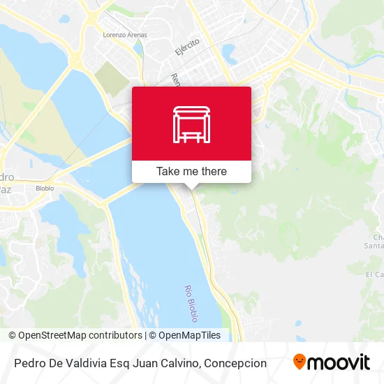 Mapa de Pedro De Valdivia Esq Juan Calvino