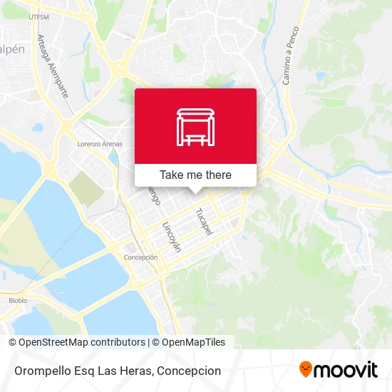 Mapa de Orompello Esq Las Heras