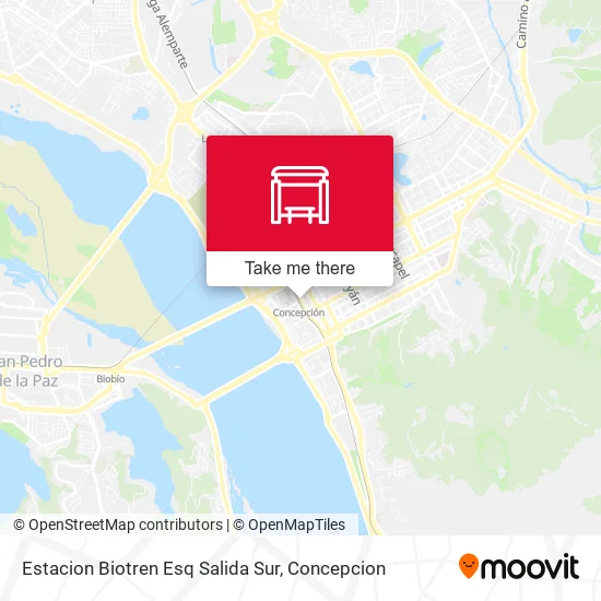 Mapa de Estacion Biotren Esq Salida Sur