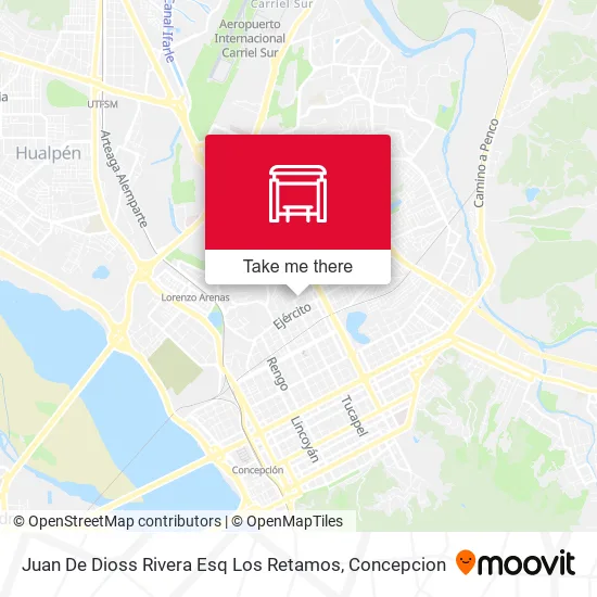 Mapa de Juan De Dioss Rivera Esq Los Retamos
