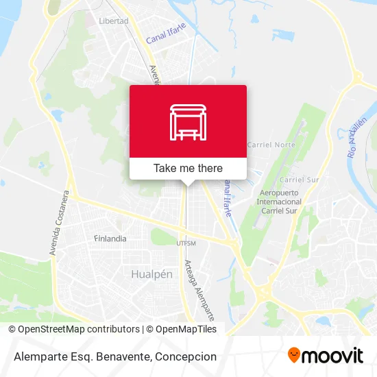 Mapa de Alemparte Esq. Benavente